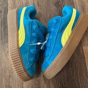Puma Rihanna Fenty Creeper Phatty Speed Blue Sneakers - Women’s 7.5